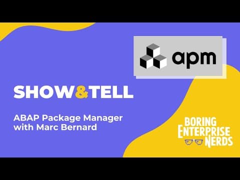 Show and Tell: ABAP Package Manager